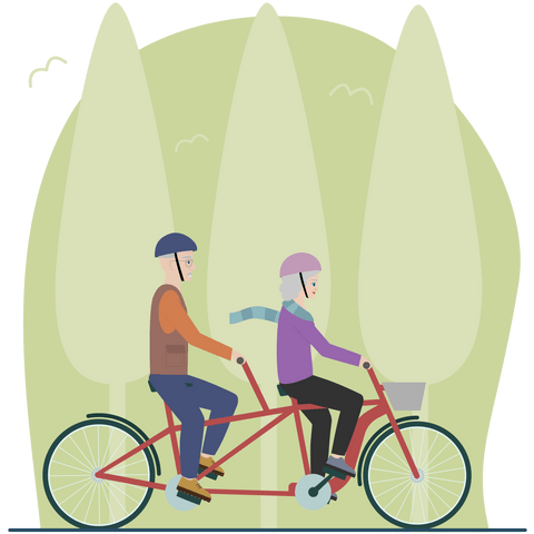 Illustration zum Thema Pensionierung