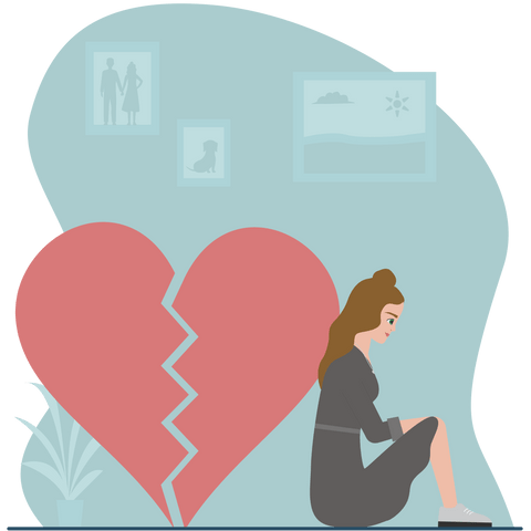 Illustration zum Thema Scheidung
