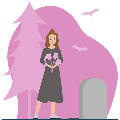 Illustration zum Thema Todesfall