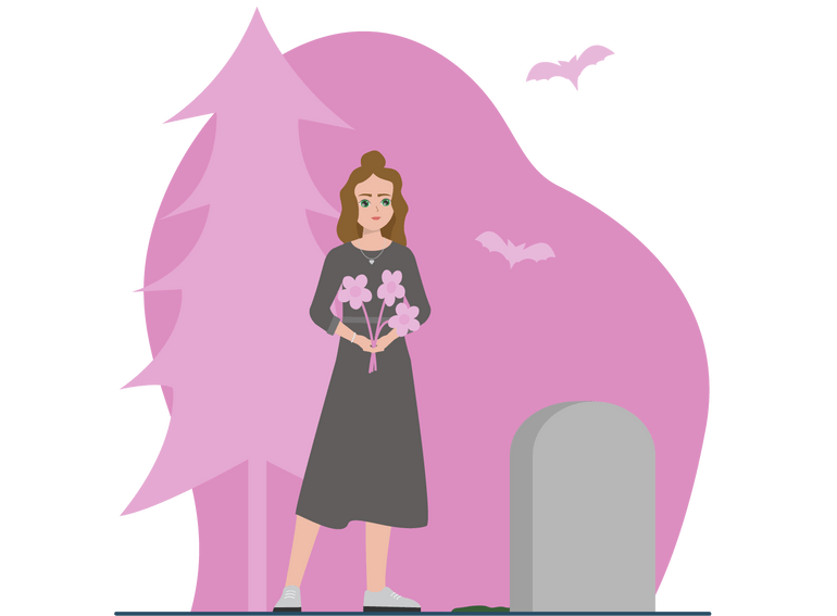 Illustration zum Thema Todesfall